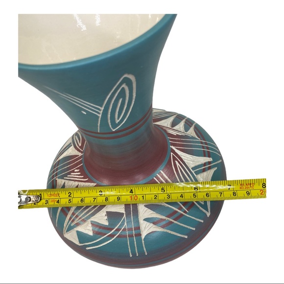 Original Navajo Silas Native American Etched Vase - Picture 9 of 10